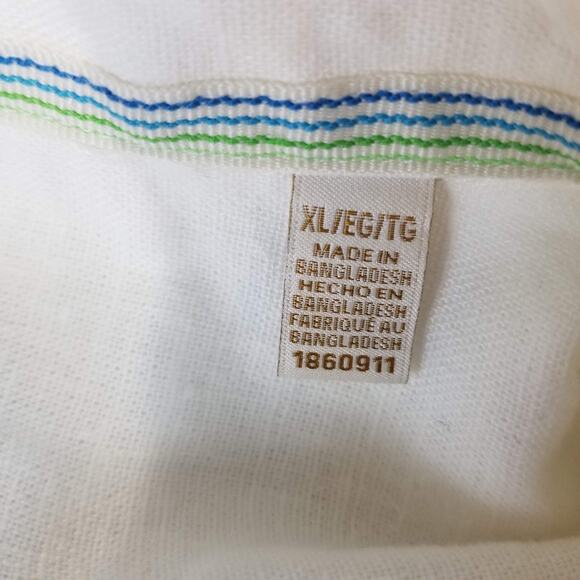 Scotch & Soda Shirt Mens XL White Linen Blend Short Sleeve Button Up Casual - Picture 5 of 11